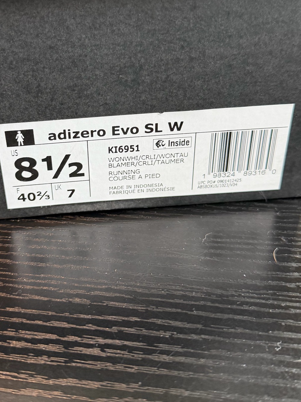 adidas Women’s Adizero Running Shoes in Cream and Olive - Picture 3 of 7